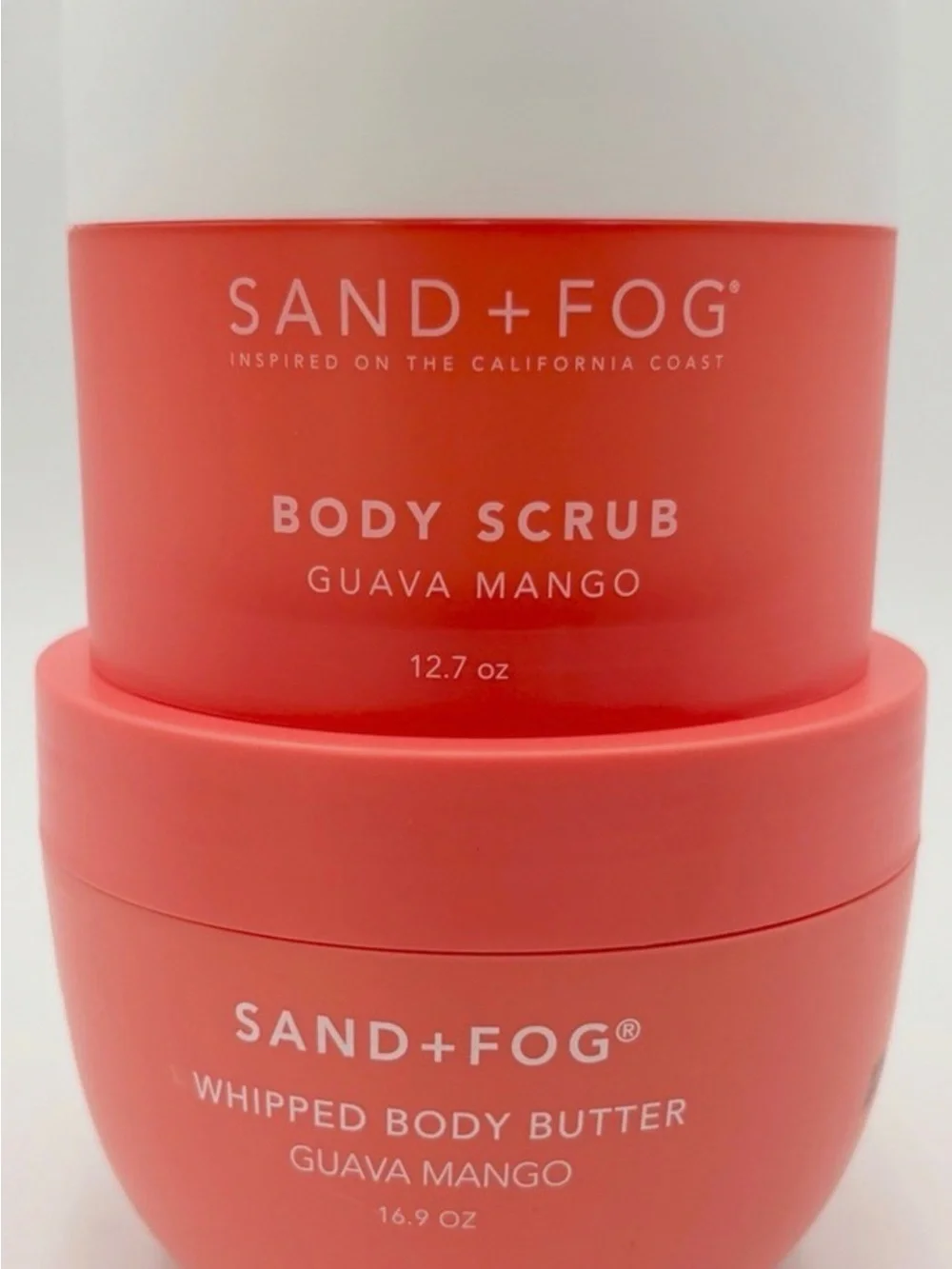 SAND+FOG Guava Mango Whipped Body Butter & Body Scrub - JUMBO size